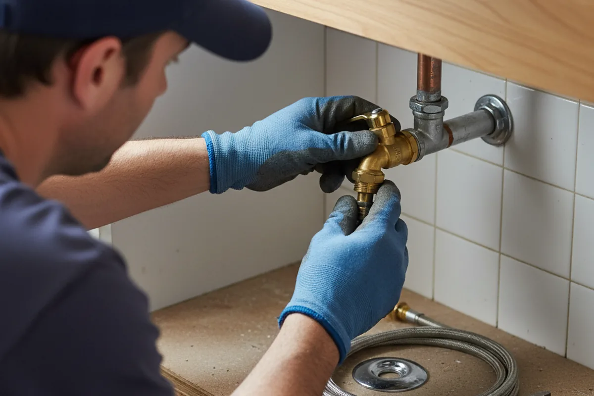 Shutoff valve and fitting work during Repiping in Huger